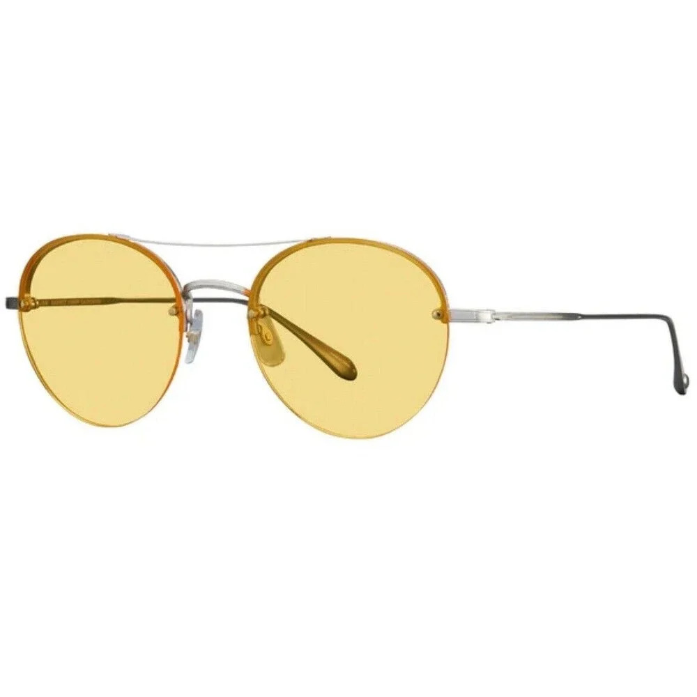 Garrett Leight Men's Sunglasses Beaumont Sun Gold Crystal - Picture 2 of 4